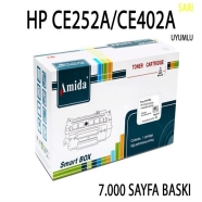 AMIDA P-PHCE402/252YRU HP CE252A / CE402A 7000 Sayfa YELLOW MUADIL Lazer Yazı...