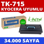 I-AICON C-K-TK715 KYOCERA TK-715 34000 Sayfa SİYAH-BEYAZ MUADIL Lazer Yazıcıl...