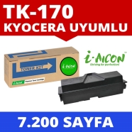 I-AICON C-K-TK170 KYOCERA TK-170 7200 Sayfa SİYAH-BEYAZ MUADIL Lazer Yazıcıla...