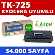 I-AICON C-K-TK725 KYOCERA TK-725 34000 Sayfa SİYAH-BEYAZ MUADIL Lazer Yazıcıl...