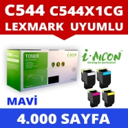 I-AICON C-C544X1CG LEXMARK C544X1CG 4000 Sayfa RENKLİ MUADIL Lazer Yazıcılar ...