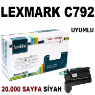 AMIDA P-LMC792TBK Lexmark C792BK 20000 Sayfa BLACK MUADIL Lazer Yazıcılar / F...