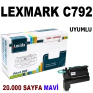 AMIDA P-LMC792TC Lexmark C792C 20000 Sayfa CYAN MUADIL Lazer Yazıcılar / Faks...