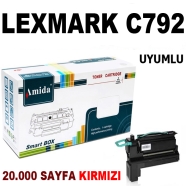 AMIDA P-LMC792TM Lexmark C792M 20000 Sayfa MAGENTA MUADIL Lazer Yazıcılar / F...