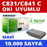 I-AICON C-C831/C841C OKI 44844507 10000 Sayfa RENKLİ MUADIL Lazer Yazıcılar /...