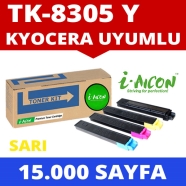 I-AICON C-TK8305Y KYOCERA TK-8305 15000 Sayfa R...