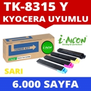 I-AICON C-TK8315Y KYOCERA TK-8315 6000 Sayfa RENKLİ MUADIL Lazer Yazıcılar / ...