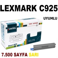 AMIDA P-LMC925TY Lexmark C925Y 7500 Sayfa YELLOW MUADIL Lazer Yazıcılar / Fak...