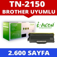I-AICON C-TN360 BROTHER TN-2150/TN-2130 2600 Sayfa BLACK MUADIL Lazer Yazıcıl...
