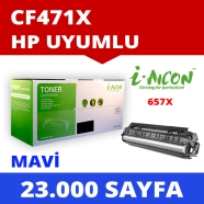 I-AICON C-CF471X HP CF471X 23000 Sayfa CYAN MUADIL Lazer Yazıcılar / Faks Mak...