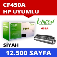 I-AICON C-CF450A HP CF450A 12500 Sayfa BLACK MUADIL Lazer Yazıcılar / Faks Ma...