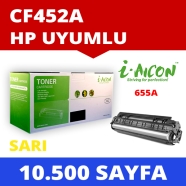 I-AICON C-CF452A HP CF452A 10500 Sayfa YELLOW MUADIL Lazer Yazıcılar / Faks M...