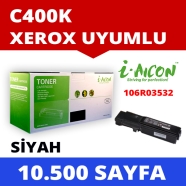 I-AICON C-C400K XEROX 106R03532 10500 Sayfa BLACK MUADIL Lazer Yazıcılar / Fa...