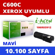 I-AICON C-C600C XEROX 106R03912 10100 Sayfa CYAN MUADIL Lazer Yazıcılar / Fak...
