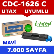 I-AICON C-U-CDC1626C UTAX TRIUMPH ADLER TA CDC1626 7000 Sayfa CYAN MUADIL Laz...