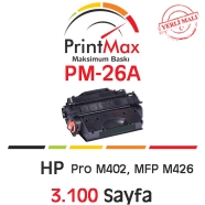 PRINTMAX PM-26A PM-26A 3100 Sayfa SİYAH-BEYAZ M...