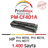 PRINTMAX PM-CF401A PM-CF401A 1400 Sayfa CYAN MUADIL Lazer Yazıcılar / Faks Ma...