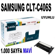 AMIDA P-SG406C SAMSUNG CLT-C406S 1000 Sayfa CYAN MUADIL Lazer Yazıcılar / Fak...