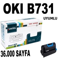 AMIDA P-OKB721LR OKI B731 36000 Sayfa BLACK MUADIL Lazer Yazıcılar / Faks Mak...