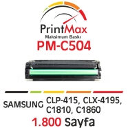 PRINTMAX PM-C504 PM-C504 1800 Sayfa CYAN MUADIL...