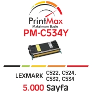 PRINTMAX PM-C534Y PM-C534Y 5000 Sayfa YELLOW MUADIL Lazer Yazıcılar / Faks Ma...