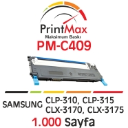 PRINTMAX PM-C409 PM-C409 1000 Sayfa CYAN MUADIL Lazer Yazıcılar / Faks Makine...