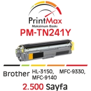 PRINTMAX PM-TN241Y PM-TN241Y 2500 Sayfa YELLOW MUADIL Lazer Yazıcılar / Faks ...