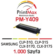 PRINTMAX PM-Y409 PM-Y409 1000 Sayfa YELLOW MUADIL Lazer Yazıcılar / Faks Maki...