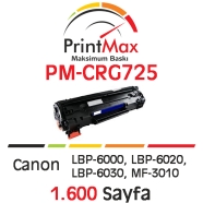 PRINTMAX PM-CRG725 PM-CRG725 1600 Sayfa BLACK MUADIL Lazer Yazıcılar / Faks M...