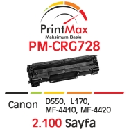 PRINTMAX PM-CRG728 PM-CRG728 2100 Sayfa BLACK MUADIL Lazer Yazıcılar / Faks M...