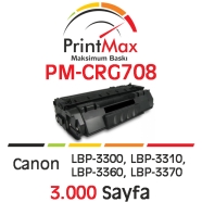 PRINTMAX PM-CRG708 PM-CRG708 3000 Sayfa BLACK MUADIL Lazer Yazıcılar / Faks M...