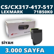 KOPYA COPIA YM-71B50K0 LEXMARK 71B50K0 3000 Sayfa BLACK MUADIL Lazer Yazıcıla...