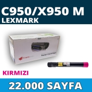 KOPYA COPIA YM-C950/X950M LEXMARK C950/X950 22000 Sayfa MAGENTA MUADIL Lazer ...