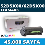 KOPYA COPIA YM-MS/MX45K LEXMARK 52D5X00/62D5X00 45000 Sayfa BLACK MUADIL Laze...