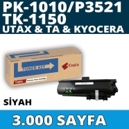 KOPYA COPIA YM-PK1010 UTAX TRIUMPH ADLER TA PK-1010 3000 Sayfa BLACK MUADIL L...