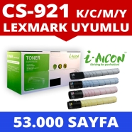 I-AICON C-CS921-COMBO-4PACK LEXMARK 76C00K0 / 76C00C0 / 76C00M0 / 76C00Y0 530...