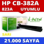 I-AICON C-HP-CB382A HP CB382A 21000 Sayfa YELLOW MUADIL Lazer Yazıcılar / Fak...