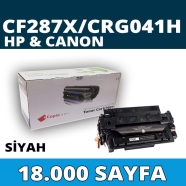 KOPYA COPIA YM-CF287X HP CF287X/CRG-041H 18000 Sayfa BLACK MUADIL Lazer Yazıc...