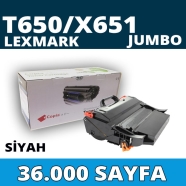 KOPYA COPIA YM-T650-36K LEXMARK T650H11E 36000 Sayfa BLACK MUADIL Lazer Yazıc...