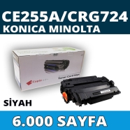 KOPYA COPIA YM-CE255A HP CE255A/CRG724 6000 Sayfa BLACK MUADIL Lazer Yazıcıla...