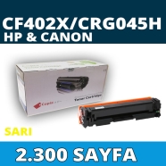 KOPYA COPIA YM-CF402X HP CF402X/CRG045H 2300 Sayfa YELLOW MUADIL Lazer Yazıcı...