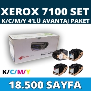 KOPYA COPIA YM-P7100-SET XEROX P7100 18500 Sayfa 4 RENK ( MAVİ,SİYAH,SARI,KIR...