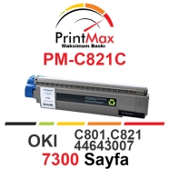 PRINTMAX PM-C821C PM-C821C 7300 Sayfa CYAN MUADIL Lazer Yazıcılar / Faks Maki...