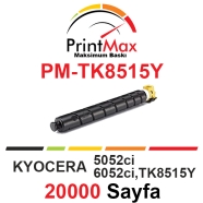 PRINTMAX PM-TK8515Y PM-TK8515Y 20000 Sayfa YELLOW MUADIL Lazer Yazıcılar / Fa...