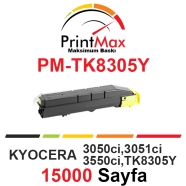 PRINTMAX PM-TK8305Y PM-TK8305Y 15000 Sayfa YELLOW MUADIL Lazer Yazıcılar / Fa...