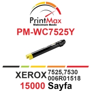 PRINTMAX PM-WC7525Y PM-WC7525Y 15000 Sayfa YELLOW MUADIL Lazer Yazıcılar / Fa...