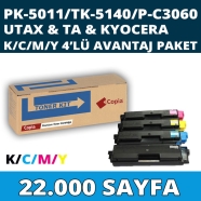 KOPYA COPIA YM-PK5011-SET UTAX TRIUMPH ADLER TA PK5011 22000 Sayfa 4 RENK ( M...