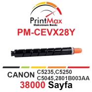 PRINTMAX PM-CEVX28Y PM-CEVX28Y 38000 Sayfa YELLOW MUADIL Lazer Yazıcılar / Fa...